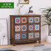 American Retro Wooden Cupboard Painting Living Room Storage Drawer Cabinet Balcony Multilayer Shelf Cabinet Bedroom American Retro Wooden Cupboard Painting Living Room Storage Drawer Cabinet Balcony Multilayer Shelf Cabinet Bedroom