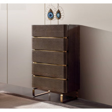Italian Minimalist Wardrobe Designer Creative Luxury Bedroom Highend Pandora Stone Tabletop Storage Cabinet