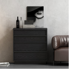 Scandinavian Solid Wood Storage Cabinet Combination Black Four Drawers Side Cabinet Small Cabinet Scandinavian Solid Wood Storage Cabinet Combination Black Four Drawers Side Cabinet Small Cabinet