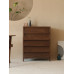 Nordic Slanted FiveDrawer Walnut Storage Cabinet Nordic Slanted FiveDrawer Walnut Storage Cabinet