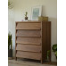 Nordic Slanted FiveDrawer Walnut Storage Cabinet Nordic Slanted FiveDrawer Walnut Storage Cabinet