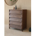 Nordic Slanted FiveDrawer Walnut Storage Cabinet Nordic Slanted FiveDrawer Walnut Storage Cabinet