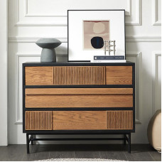Nordic Retro Color Oak Sideboard Black Designer Oak Tea Cup Cabinet Nordic Retro Color Oak Sideboard Black Designer Oak Tea Cup Cabinet