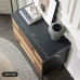 Nordic Retro Color Oak Sideboard Black Designer Oak Tea Cup Cabinet