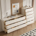 Light Luxury Wood FiveDrawer Cabinet Contemporary Storage Decorative Cabinet Bedroom Light Luxury Drawers Storage Cabinet Living Room Five Drawer Cupboard