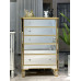 European Luxury Five Drawer Cabinet Mirror Drawer Storage Cabinet Bedroom Living Room Storage Cabinet Modern Minimalist Wall Mounted Cabinet