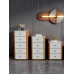 Italian Minimalist Bedroom Storage Cabinet Modern Luxury Three Four Drawers Saddle Leather Five Drawer Cabinet Italian Minimalist Bedroom Storage Cabinet Modern Luxury Three Four Drawers Saddle Leather Five Drawer Cabinet