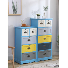 Five Drawer Wooden Minimalist Bedroom Storage Cabinet