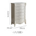 Five Drawer Solid Wood European Bedroom Chest Storage Cabinet for Home Living Room Wall Mounted