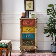 American Solid Wood Dresser European Painted Side Cabinet Decorative Cabinet Bedroom Storage Cabinet Wall Combination Cabinet American Solid Wood Dresser European Painted Side Cabinet Decorative Cabinet Bedroom Storage Cabinet Wall Combination Cabinet