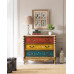 American Solid Wood Chest with Colorful Painting for Living Room Entranceway MultiFunctional Storage Cabinet Large Capacity Wall Mounted Cabinet American Solid Wood Chest with Colorful Painting for Living Room Entranceway MultiFunctional Storage Cabinet Large Capacity Wall Mounted Cabinet
