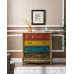 American Solid Wood Chest with Colorful Painting for Living Room Entranceway MultiFunctional Storage Cabinet Large Capacity Wall Mounted Cabinet American Solid Wood Chest with Colorful Painting for Living Room Entranceway MultiFunctional Storage Cabinet Large Capacity Wall Mounted Cabinet