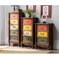 American Solid Wood Vintage Five Drawer Cabinet American Solid Wood Vintage Five Drawer Cabinet