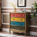 American Solid Wood Vintage Five Drawer Cabinet