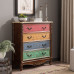 American Solid Wood Vintage Five Drawer Cabinet