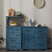 Mediterranean Solid Wood Dresser American Retro Storage Cabinet Country Living Hallway Cabinet Drawers Simple Mediterranean Solid Wood Dresser American Retro Storage Cabinet Country Living Hallway Cabinet Drawers Simple