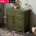 Mediterranean Solid Wood Dresser American Retro Storage Cabinet Country Living Hallway Cabinet Drawers Simple Mediterranean Solid Wood Dresser American Retro Storage Cabinet Country Living Hallway Cabinet Drawers Simple