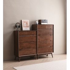 All Wood Five Drawer Cabinet Simple Modern Bedroom Storage Retro Luxurious All Wood Five Drawer Cabinet Simple Modern Bedroom Storage Retro Luxurious