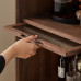 Nordic Walnut Solid Wood Cabinet Storage TV Cabinet Side Cabinet