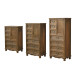 Vintage Solid Wood Five Drawer Cabinet Vintage Solid Wood Five Drawer Cabinet