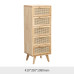 Scandinavian Solid Wood Six Drawer Wicker Weave Modern Bedroom Dresser Five Drawer Living Room Wooden Storage Cabinet Scandinavian Solid Wood Six Drawer Wicker Weave Modern Bedroom Dresser Five Drawer Living Room Wooden Storage Cabinet