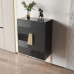 Italian Modern Minimalist Five Drawer Wardrobe Bedroom Luxury Large Capacity Storage Cabinet Living Room High Foot Solid Wood Drawers Storage Cabinet