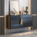 Italian Modern Minimalist Five Drawer Wardrobe Bedroom Luxury Large Capacity Storage Cabinet Living Room High Foot Solid Wood Drawers Storage Cabinet