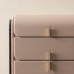 Italian Minimalist Five Drawer Wardrobe Designer Home Luxury Superfine Leather Storage Cabinet Bedroom