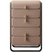 Italian Minimalist Five Drawer Wardrobe Designer Home Luxury Superfine Leather Storage Cabinet Bedroom