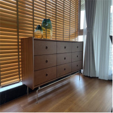 Scandinavian Solid Wood 9 Drawer Storage Cabinet