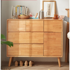All wood chest cherry wood living room side cabinet storage cabinet for home use bedroom drawer cabinet modern minimalistic storage