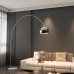 Italian Arco style Floor Lamp With Round Base Luxury Decor Flos Style