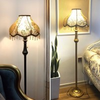 American Design Ambience Bedside Floor Lamp for Luxurious Antique Sofa in European Living Room