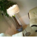 Modern Simple Feather Floor Lamp Straight Pole Of Small Size