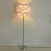 Modern Simple Feather Floor Lamp Straight Pole Of Small Size