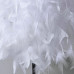 Modern Simple Feather Floor Lamp Straight Pole Of Small Size