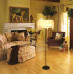Modern Simple Feather Floor Lamp Straight Pole Of Large Size