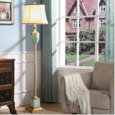 Vintage Floor Lamp In Blue Trophy Style Vintage Floor Lamp In Blue Trophy Style