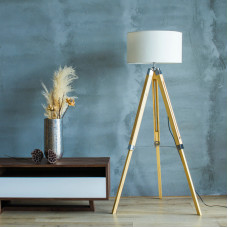 Creative Solid Wood Remote Control Led Tripod Floor Lamp Creative Solid Wood Remote Control Led Tripod Floor Lamp