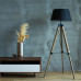Creative Solid Wood Remote Control Led Tripod Floor Lamp