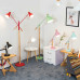 Iron And Wood Single Head Floor Lamp