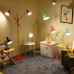 Iron And Wood Single Head Floor Lamp