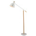 Iron And Wood Single Head Floor Lamp