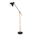 Iron And Wood Single Head Floor Lamp