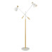 Iron And Wood Double Head Floor Lamp Iron And Wood Double Head Floor Lamp