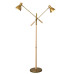 Iron And Wood Double Head Floor Lamp Iron And Wood Double Head Floor Lamp