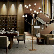 Tree Wooden Branch Floor Lamp