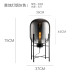 Scandinavian Living Room Floor Lamp Bedroom Reading Room Glass Winter Melon Table Light Hotel Designer Retro Industrial Style