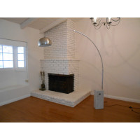Arco Marble Fishing Floor Lamp With Rectangular White Marble Base Medium Size