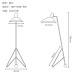 Danish Classic Tripod Floor Lamp Nordic Mid Century Creative Tripod Light